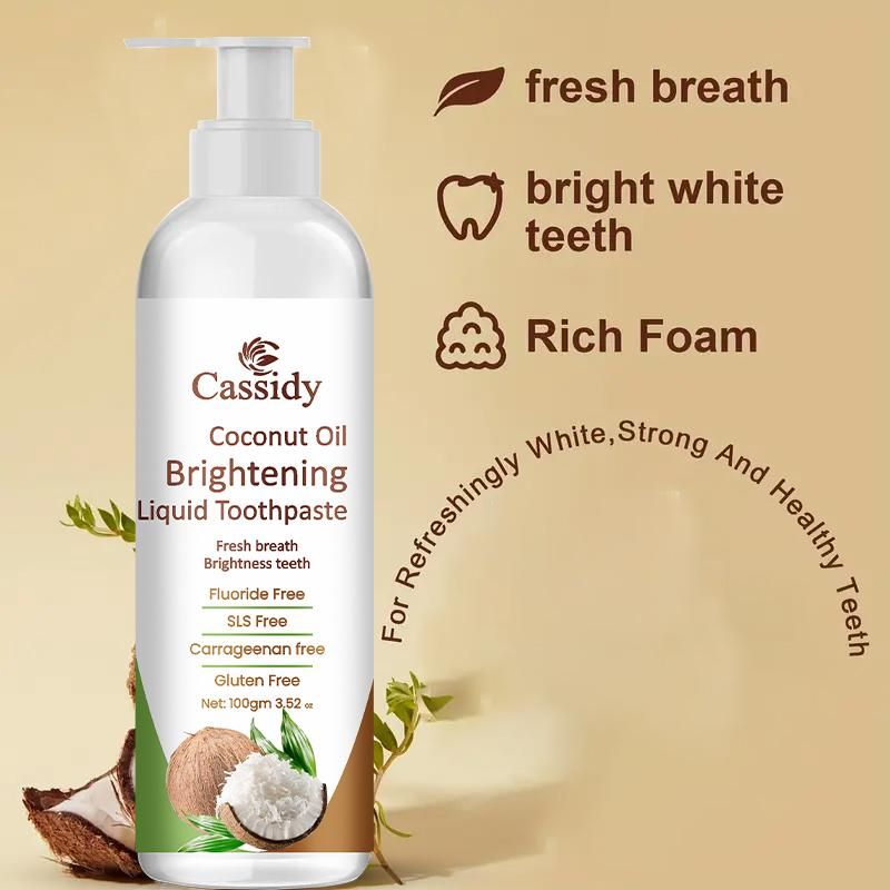 Coconut Oil Brightening Liquid Toothpaste 200 gm Pack of 2